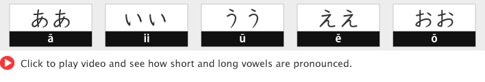 ああ いい うう ええ おお